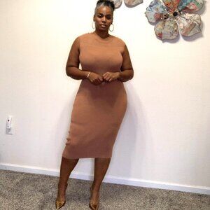 Brown Casual Dress